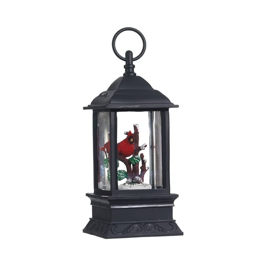Amazon.com: Lighted Snow Globe Lantern: 9.5 Inch, Black